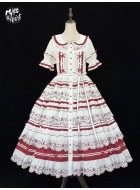 Miss Point Four-Season Orchard Short Sleeve and Sleeveless Tiered OP and Skirt(Reservation/2 Colours/Full Payment Without Shipping)